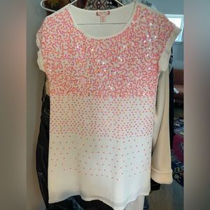 Ruby & Bloom Pink and White Sequin Children’s Dress